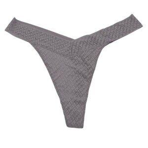 SKIMS Kim Kardashian Logo Mesh Thong Panty Iris Mica Light Purple PN-THG-1100 3X